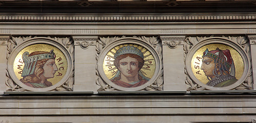 Image showing Mosaic on the BNP building in Paris