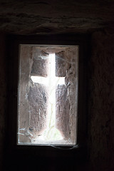 Image showing window of an old castle