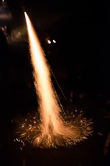 Image showing Fireworks rocket launch
