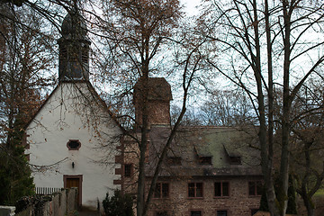 Image showing Old castle and chapel