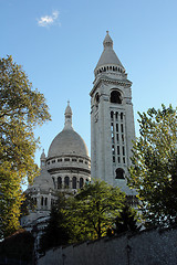 Image showing Basilique of Sacre Coeur, Montmartre, Paris