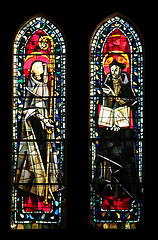 Image showing Stained glass, Church of St. Peter at Montmartre, Paris