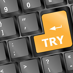 Image showing try keys showing online business