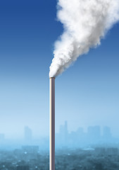 Image showing pollution from factory