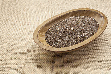 Image showing chia seeds in bowl