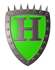Image showing shield with letter h