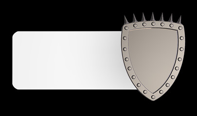 Image showing shield with prickles