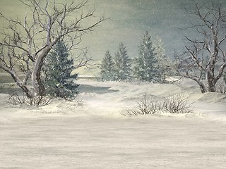 Image showing Winter Wonderland Background