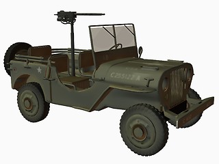 Image showing WWII-USA Jeep