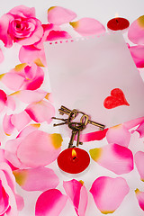 Image showing Valentines still life