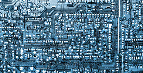 Image showing Blue circuit board