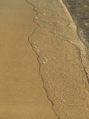 Image showing Transparent sea wave