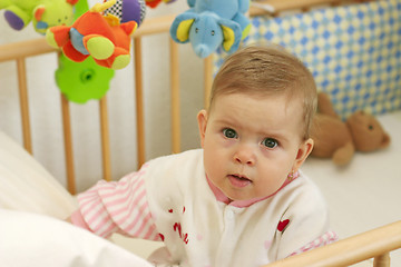 Image showing Baby in bed