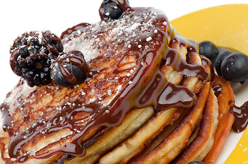 Image showing Pancakes with Berries