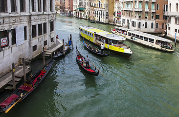 Image showing Traffic on he Grand Canal