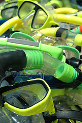 Image showing Diver masks and snorkels