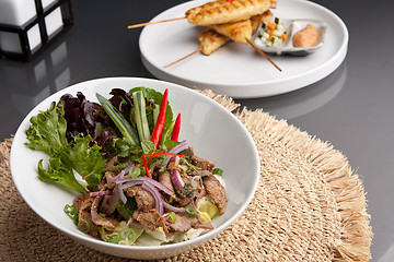 Image showing Num Tok Thai Steak Beef Salad