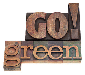 Image showing Go green!