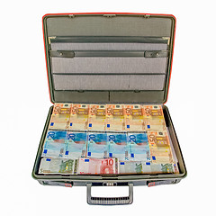 Image showing Suitcase with money