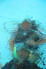 Image showing Divers under the water