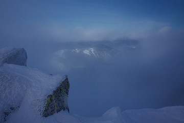 Image showing Up in clouds