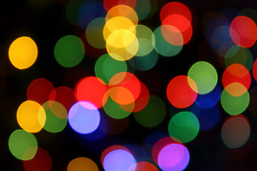 Image showing Color blurred lights