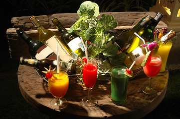 Image showing Wine and drinks