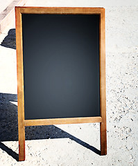 Image showing Restaurant menu chalkboard 