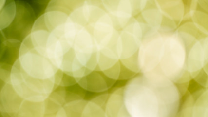 Image showing Bokeh background with defocused green and yellow lights