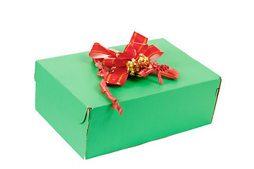 Image showing red ribbon on gift