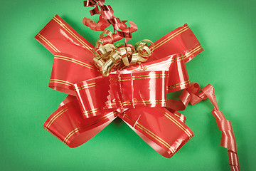 Image showing red ribbon on gift