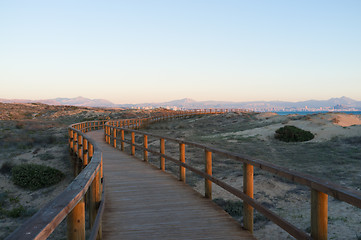 Image showing Winding footbrigde