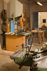 Image showing Carpenter workshop