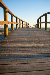 Image showing Footbrige low angle