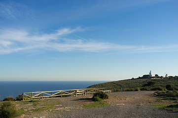 Image showing Santa Pola lighthouse viewpoint