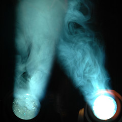 Image showing Lights and smoke