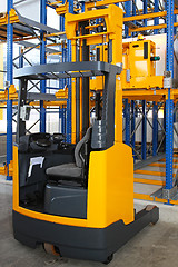 Image showing Reach forklift truck