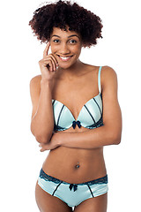 Image showing Sensuous young woman in bikini