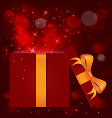 Image showing Magic light gift box open 