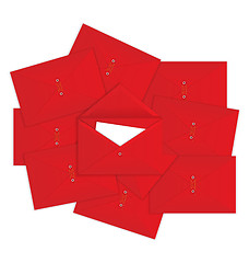 Image showing Red envelope on top 