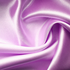 Image showing Smooth elegant lilac silk as background