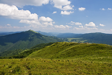 Image showing Mountain meadows at the top