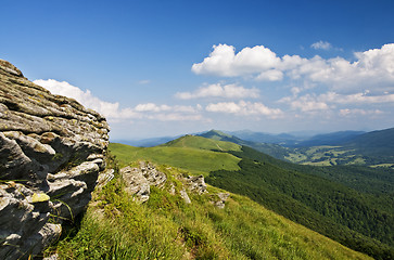 Image showing Bieszczady mountains panoramic