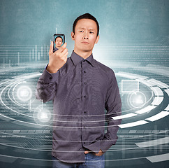 Image showing Asian Man Making An Avatar