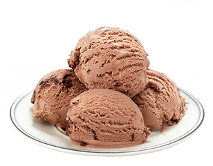 Image showing chocolate ice cream