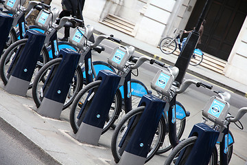 Image showing London cycle hire