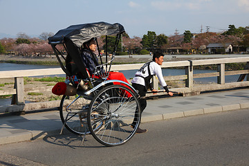 Image showing Japanese rickshaw