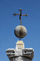 Image showing Cross, Fragment of Our Lady of the Rock church in Perast, Montenegro
