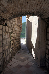 Image showing Fragment of Our Lady of the Rock church in Perast, Montenegro