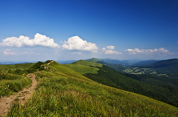 Image showing Green mountains